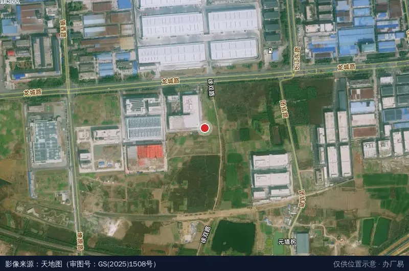 一毛食品产业园卫星位置示意图