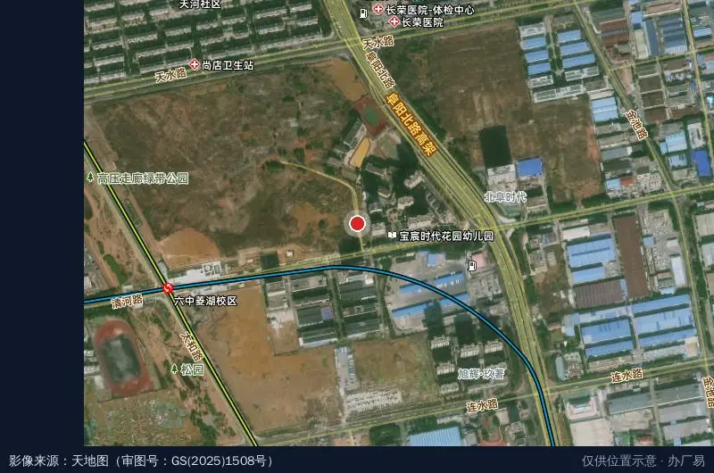 庐阳经开区工业园卫星位置示意图