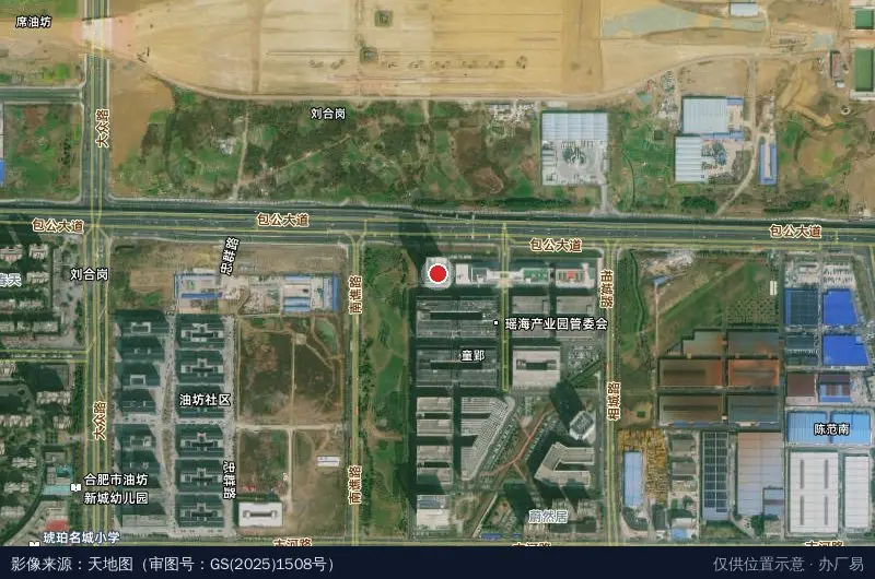 安徽合肥瑶海经济开发区(筹备组)卫星位置示意图