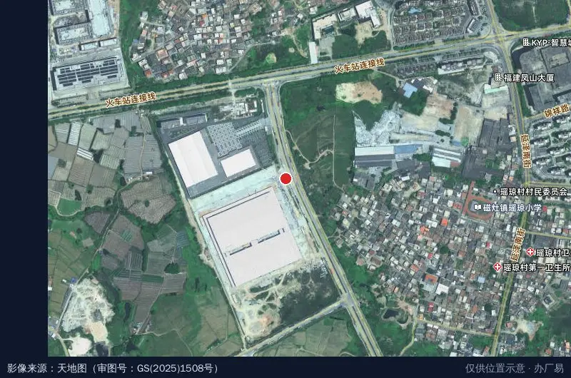 特步晋江磁灶产业园(二期)卫星位置示意图