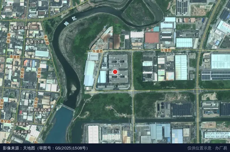 晋江绿色高端面料整理微工业园卫星位置示意图