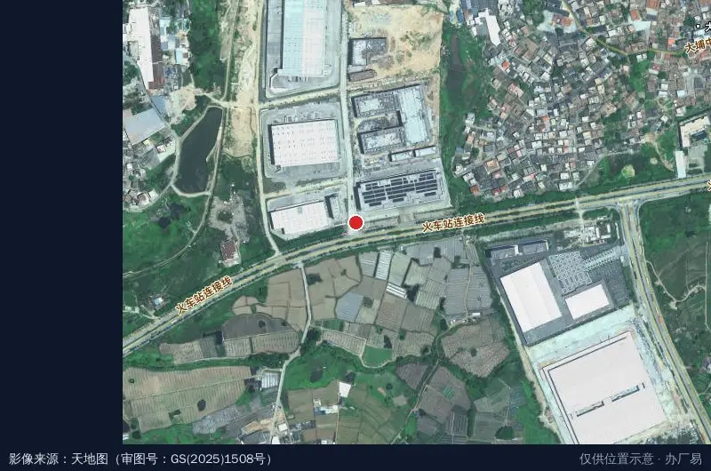 泉州顺丰创新产业园卫星位置示意图