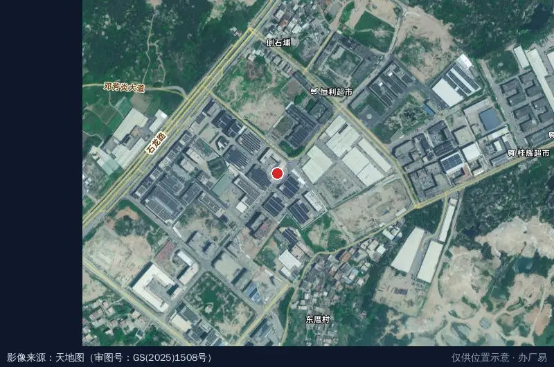 时立科技园卫星位置示意图