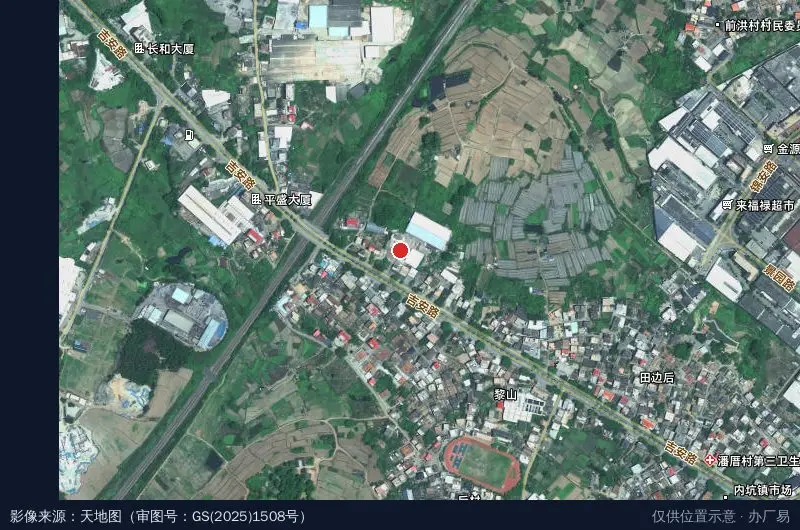 泉州市装配式建装科技智造产业园卫星位置示意图
