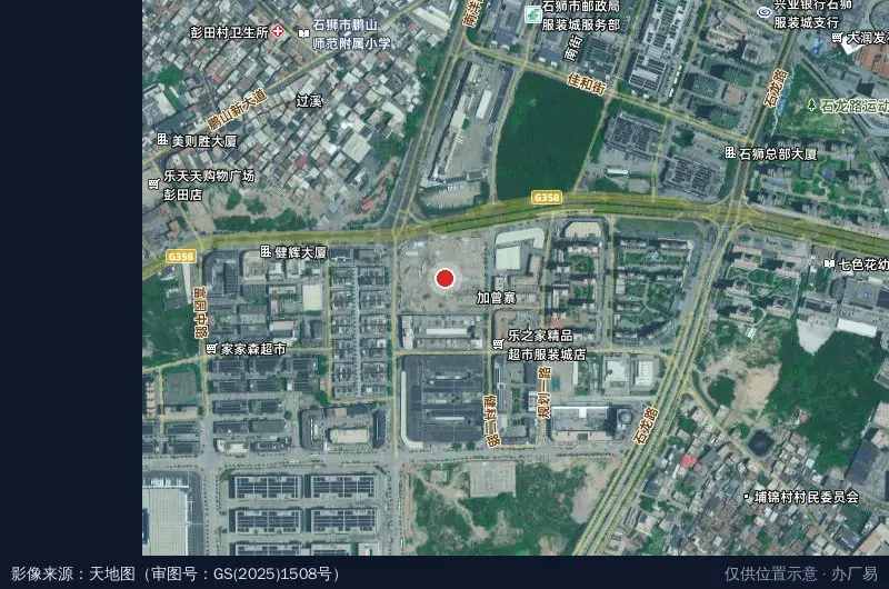 健健科技园·数贸中心(建设中)卫星位置示意图