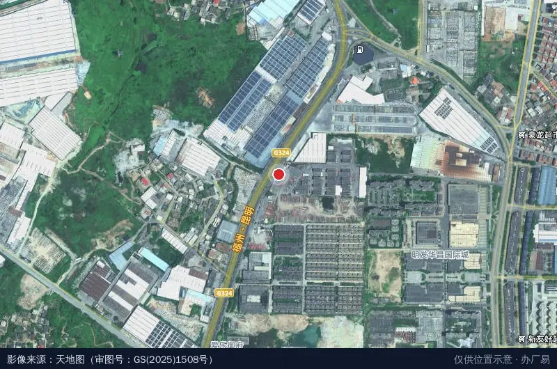 名智物流园卫星位置示意图