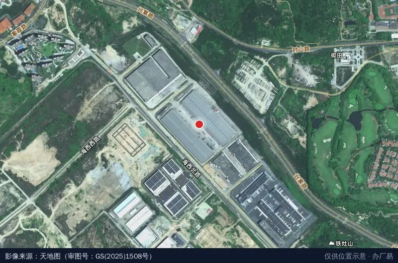 万纬泉州晋江冷链物流园卫星位置示意图