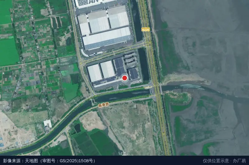 乔丹物流中心卫星位置示意图