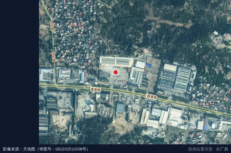 泉州市宏程颂达物流园卫星位置示意图