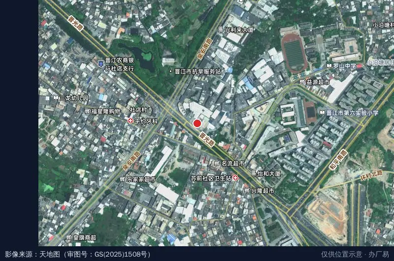 侨兴物流园(铭兴大厦北)卫星位置示意图