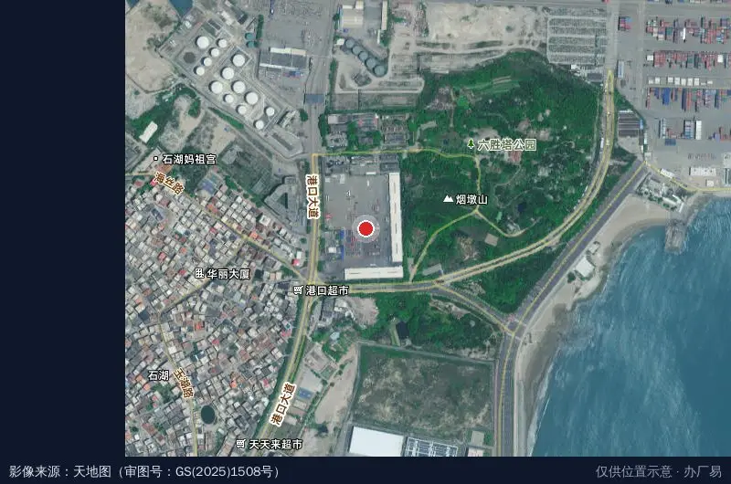 万弘物流(石狮配送中心)卫星位置示意图