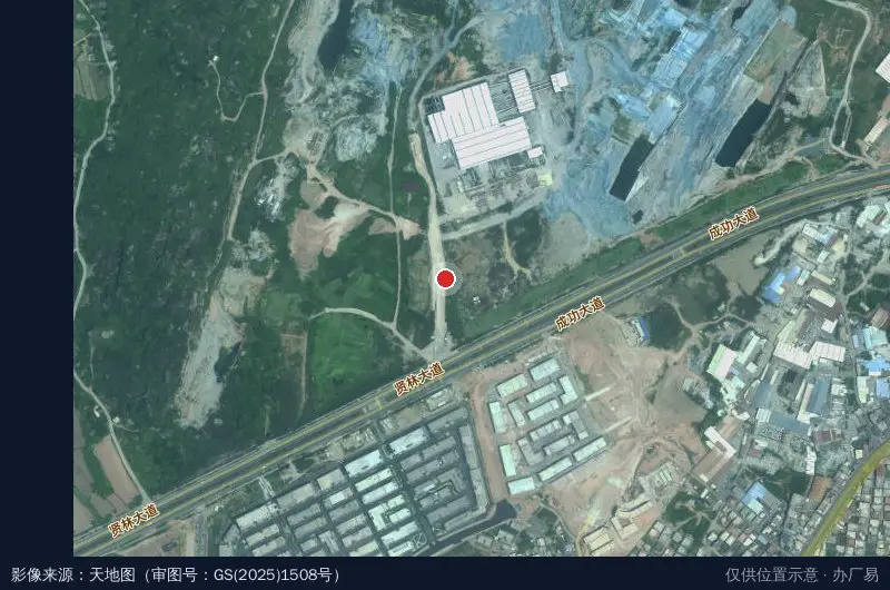 南翼高端装备产业园项目卫星位置示意图