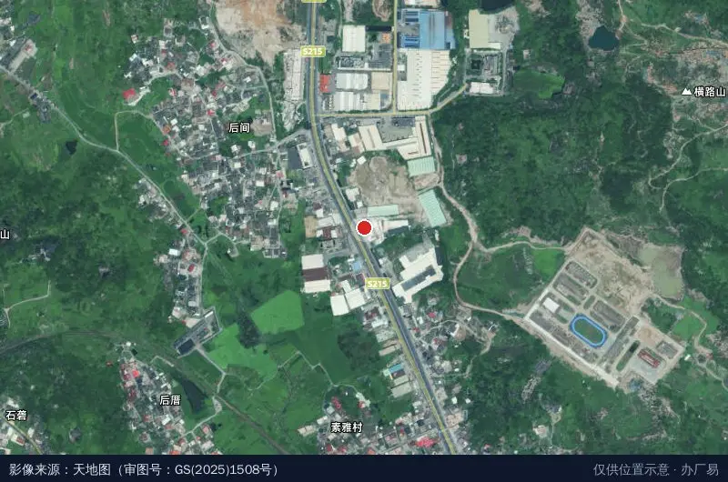 福建嗨星汽车产业园卫星位置示意图