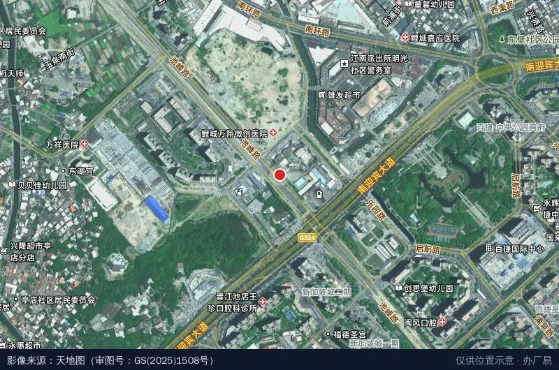 艾思艺术产业园卫星位置示意图