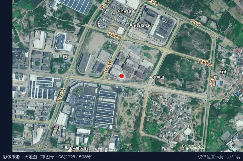 卡宾新质产业园(建设中)卫星位置示意图