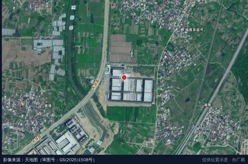 福建惠芯人工智能智造产业园卫星位置示意图