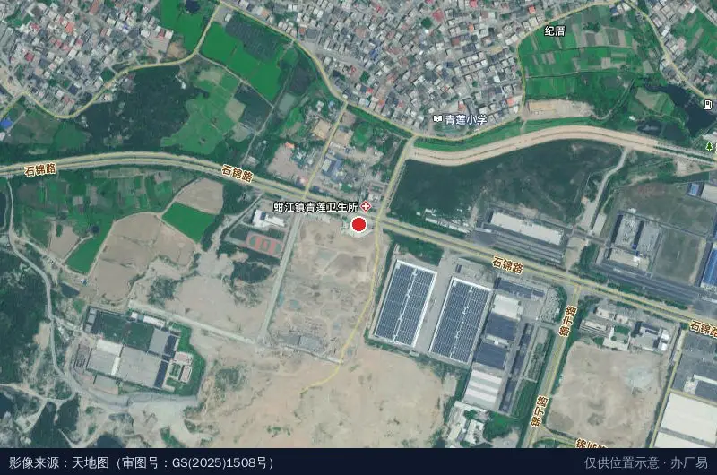 中重数字孪生产业园区(建设中)卫星位置示意图