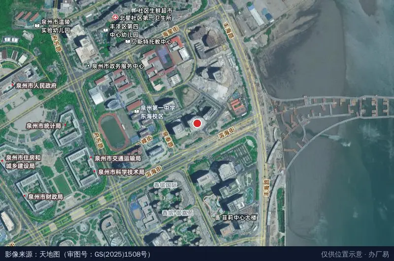 泉州中央商务区人力资源总部经济园区卫星位置示意图