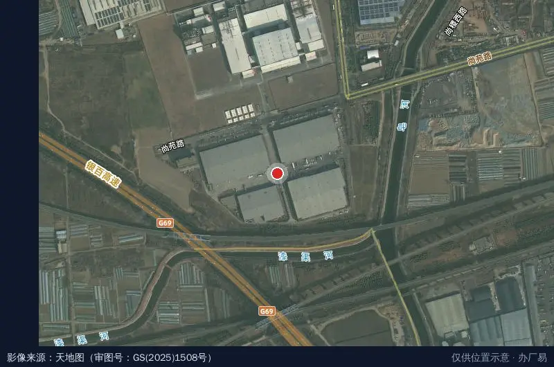 信泰物流园卫星位置示意图