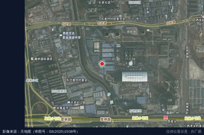 光华工业园G区卫星位置示意图