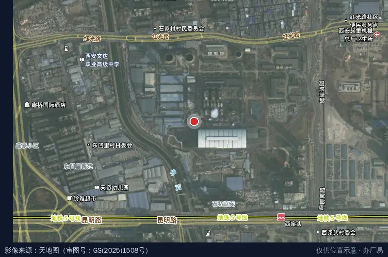 光华工业园F区卫星位置示意图