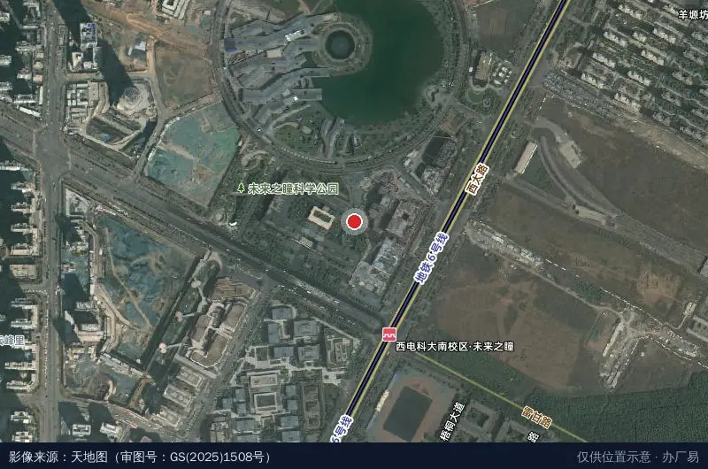 丝路创智谷卫星位置示意图