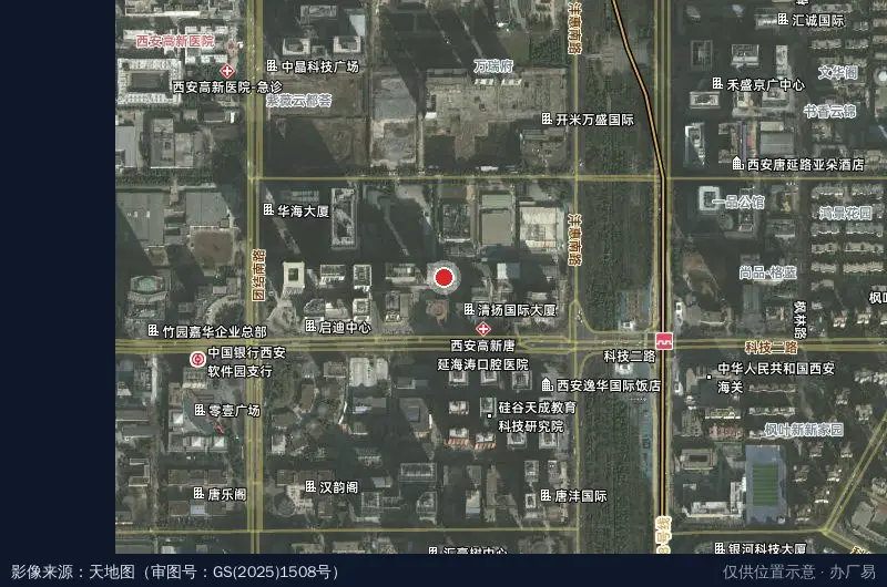 清华科技园D座卫星位置示意图