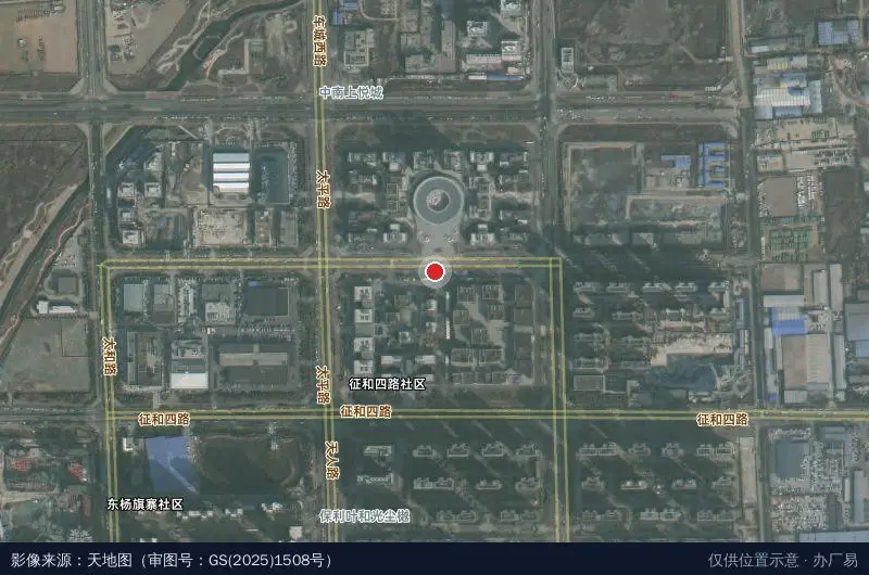 沣东自贸产业园卫星位置示意图