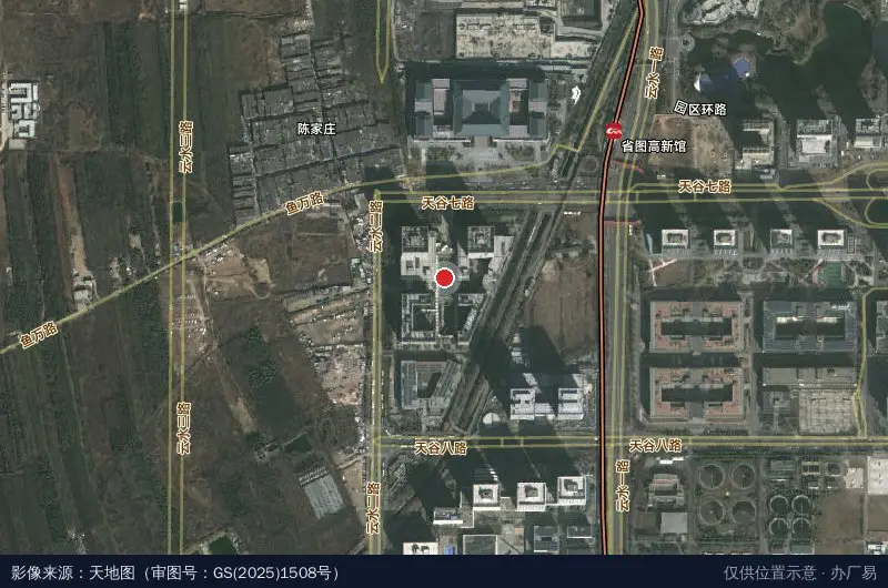 西安国家数字出版基地卫星位置示意图