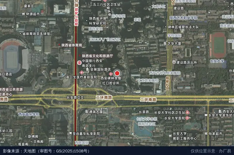 旗众科技园卫星位置示意图