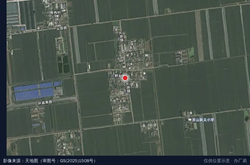西安市阎良区金辉奶山羊养殖科技示范园卫星位置示意图