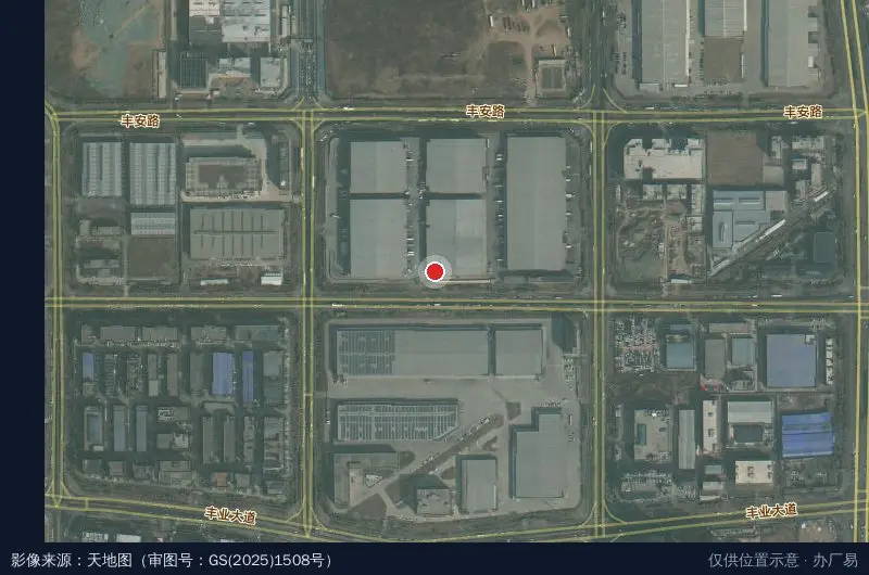 上药控股(陕西)物流中心卫星位置示意图