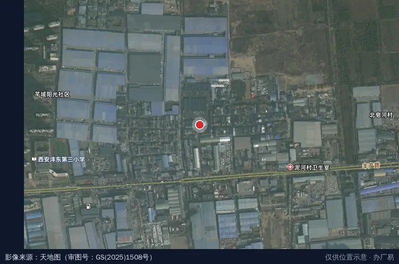 峰缘丰产物流园卫星位置示意图