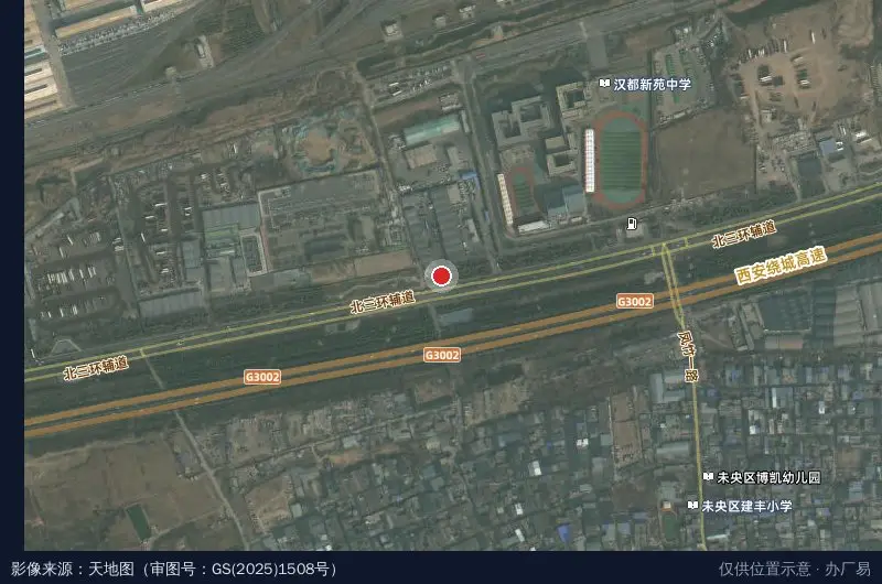 盛通物流园卫星位置示意图