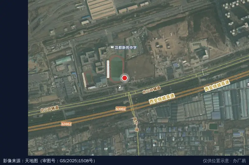 优阳物流园卫星位置示意图