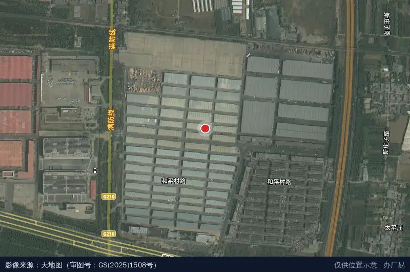 陆港建材物流园卫星位置示意图