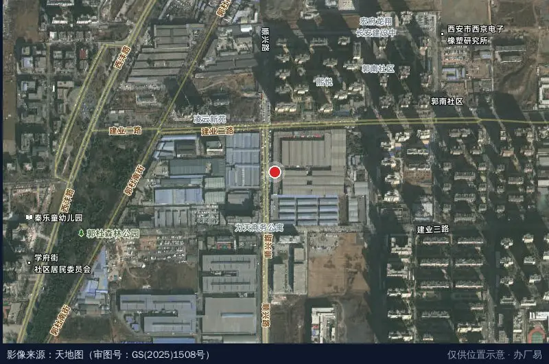 西安朱雀农副产品物流中心卫星位置示意图