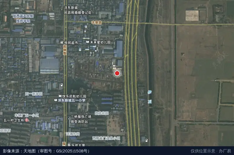 众利丰物流贸易园区卫星位置示意图