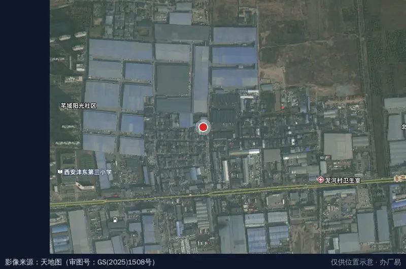 丰产路物流中心卫星位置示意图