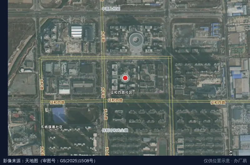 沣东自贸产业园1期卫星位置示意图
