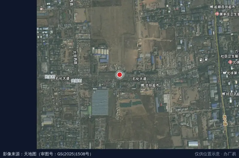 铁锁村经济产业园卫星位置示意图