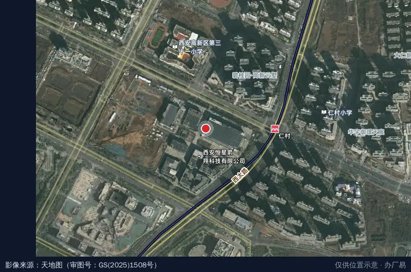 信息产业园1期卫星位置示意图