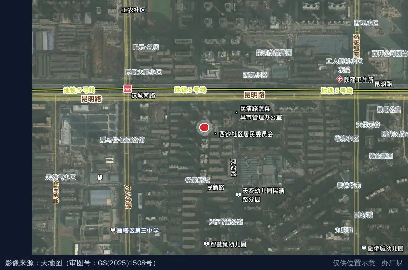警消联动应急安全产业孵化园卫星位置示意图