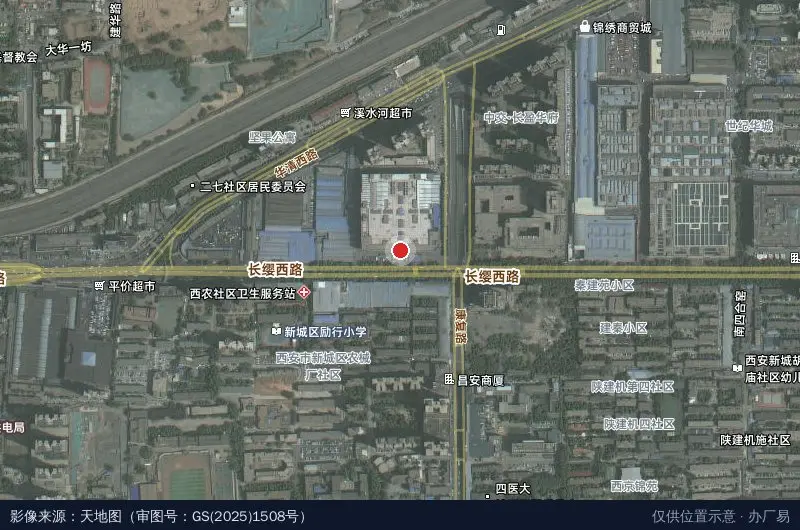 西北儿童产业基地卫星位置示意图