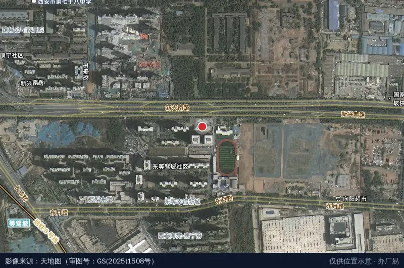 西部大健康产业园卫星位置示意图