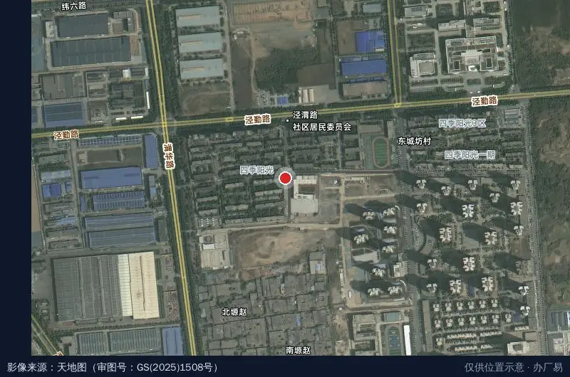 西安经济技术开发区太一文化传媒馆卫星位置示意图