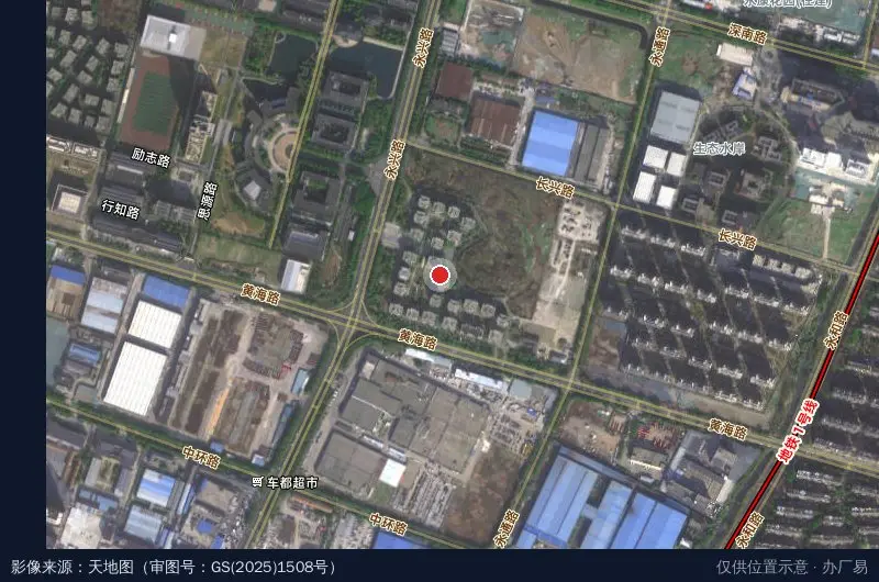南通中科科技园卫星位置示意图