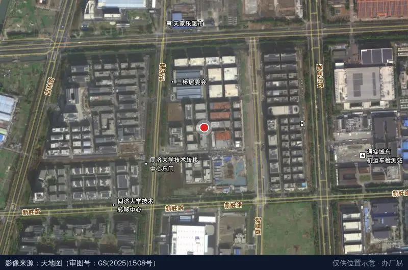 中国电子东部智谷卫星位置示意图