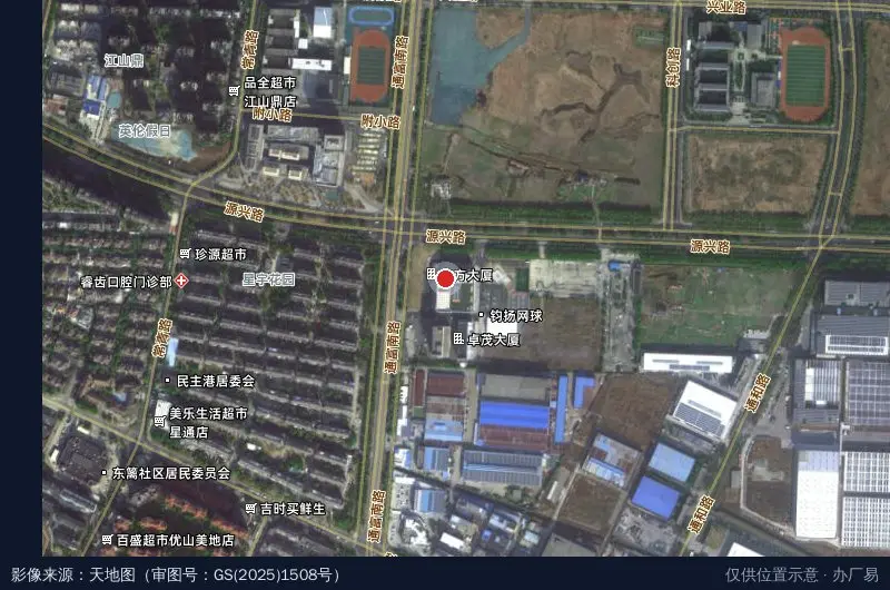 南通开发区·能达创智天地卫星位置示意图