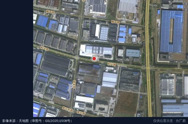 南通欧美工业园2区卫星位置示意图